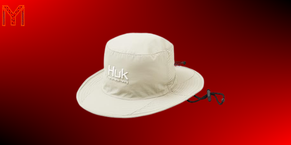 HUK Mens Boonie Wide Brim Fishing Hat UPF  Sun Protection